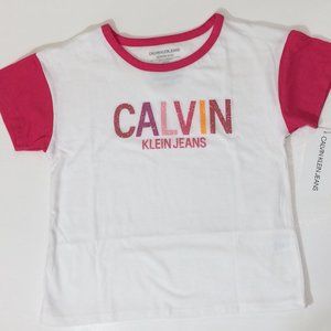 Girls Calvin Klein Jeans Colorblock Ringer Tshirt